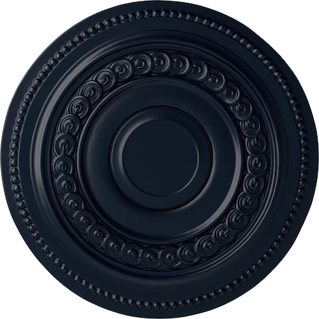 Ekena Millwork Oldham Ceiling Medallion (Fits Canopies up to 8 5/8"), Hand-Painted Midnight Dream, 18"OD x 1 1/4"P CM18OLMDF